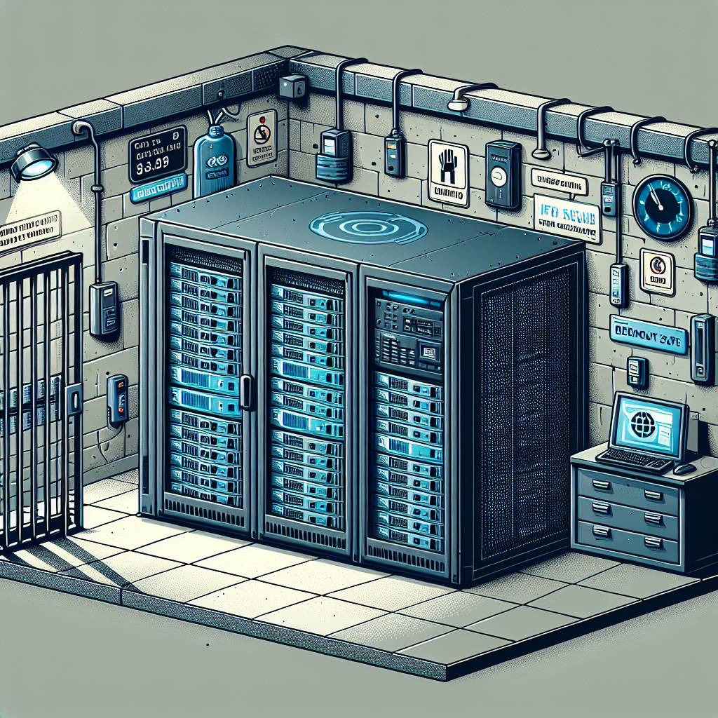 How do you secure a print server from physical damage?