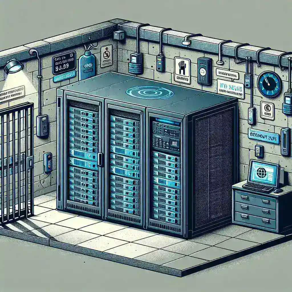 How do you secure a print server from physical damage?